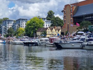Maidstone River Festival 2023 - Some photos of the boats on the River taken from the Kentish Lady